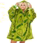 The Grinch Herr filt Hoodie Grön spridd Grinch Character - One Size Green One Size