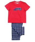 Mini Vanilla Boys' Super Truck Summer Cotton Pyjamas - Blue - Size 5-6Y