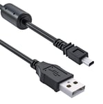 UC-E6 USB Cable 1.5M, Ancable USB Mini-B Universal Digital Camera Data Transfer Cord Charger Cable for Nikon CoolPix, L, D, P, Series Digital Camera