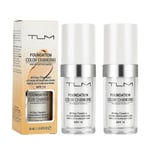 2 st Tlm Flawless Färgförändrande Foundation Makeup Hudton Matchande Concealer