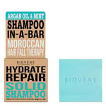 Biovène Hair Care Shampoo Bar Hydrate Repair Argan Oil & Mint 40 g