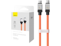 Baseus CoolPlay USB-C till USB-C kabel 100W 1m (orange)