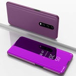 Hülle® Plating Flip Mirror Case for OnePlus 7 Pro (Glamour Purple)
