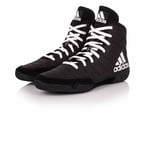 Adidas Adizero Varner Wrestling Shoes Black & White Boots Trainers Pumps