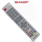 Genuine Sharp SHW/RMC/0121 Remote for HD Smart LED TV w Netflix Youtube & F Play