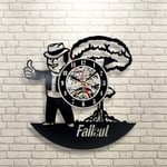 Fallout Vinyl Record Wall Clock, Gift Idea for Children Adults, Men and Women - Unique Art Design