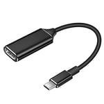 USB C to HDMI Adapter, ISMMIK Type c to HDMI 4K Adapter (Thunderbolt 3 Compatible) with Video Audio Output for MacBook Pro 2018/2017/2016, Samsung Note 9/S9/Note 8/S8, Huawei Mate 20 and More (Black)