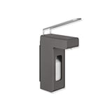 HEWI Soap Dispenser Dark Grey (for 500 ml Bottles, Base Body Made of Powder-Coated Stainless Steel, Dosing Quantity Adjustable, 80.5 x 342 x 203 mm) 900.06.00360 SC, 360