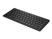 HP 350 Compact Multi-Device - Tastatur - trådløs - Bluetooth 5.2 - QWERTY - Engelsk - svart - resirkulerbar emballasje