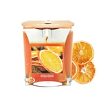 Spiced Orange Scented Candle 170g Jar Single Wick 45hrs Glass Cup Gift Idea