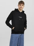 JackandJones Originals studio hoodie herr (L,Black)