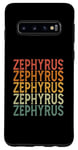Coque pour Galaxy S10 Retro Sur Mesure Prénom Nom Zephyrus