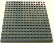LEGO 1x DARK GREY PLATE Base Board 16x16 Pin 12.8cm x 12.8cm x 0.5cm - BRAND NEW