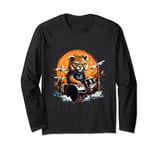 Tiger Playing Drums - Animal Tiger Lover Drum set Long Sleeve T-Shirt