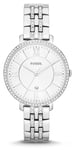 Fossil ES3545 Women's Jacqueline | Silver Dial | Crystal Set Watch