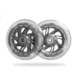 MILECN Scooter Replacement Wheels with Bearings, 120Mm LED Scooter Wheels - Replacement for Kick/Razor Scooters