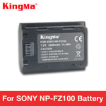 CNYO® KingMa NP-FZ100 battery 2000 mAh for SONY ILCE-9 A7m3 a7r3 A9 7RM3 micro single camera