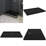 Duschkar rektangulärt ABS svart 70x100 cm - Duschkar - Dusch Kar - Home & Living