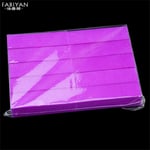 10pcs Fluorescence Nail Files Sanding Buffer Care Purple