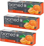 Biomed Citrus Fresh 97 Natural Toothpaste  Orange Fresh Breath Healthy Gums  Man
