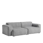 HAY - Mags Soft Low 2,5 Seater Combination 1 - Light Grey Stitching - Cat.6 - Sense Black - Soffor