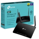 TP-Link AC1200 4G+ Cat6 Wireless Dual Band Gigabit Router, 4G router with Nano sim slot Unlocked, MU-MIMO technology, No Configuration required, UK Plug (Archer MR505)