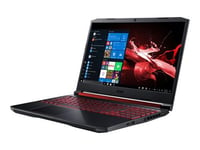 Acer Nitro 5 AN515-54-77NK - Intel Core i7 - 9750H / 2.6 GHz - Win 10 Familiale 64 bits - GF GTX 1650 - 8 Go RAM - 128 Go SSD + 1 To HDD - 15.6" IPS 1920 x 1080 (Full HD) - Wi-Fi 5 - Noir vitreux - clavier : Français