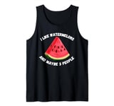 Cute Watermelon 3 People Summer Watermelon for woman, girl Tank Top