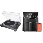 Audio-Technica LP120XUSBBK Manual Direct-Drive Turntable (Analogue & USB) Black & COSORI 5.5L Smart Air Fryer Oven, 200 Recipes(Cookbook & Online), APP Control, Square