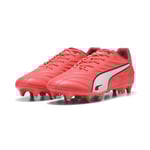 PUMA King Pro SG Unlimited - Röd/PUMA White/Röd - Soft Ground (SG), storlek 44