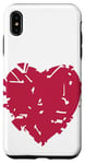 Coque pour iPhone XS Max Couleur de l'année 2023 Viva Magenta et cœur cassé blanc