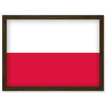 Poland National Flag Vexillology World Flags Country Region Poster Artwork Framed Wall Art Print A4