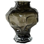 Hein Studio Ammonit Vase 30 cm, Røyk Smoke Glass