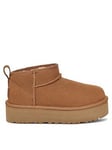 UGG Kids' Classic Ultra Mini Platform, Brown, Size 12 Younger