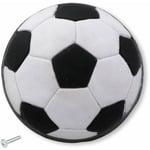 Bouton de meuble plastique motif ballon de football diamètre 40mm hauteur 28mm avec vis Porte Poignée Commode Etagère Cuisine Salle de Bain Chambre