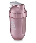 ShakeSphere Tumbler Shaker Protein Rose Gold Clear Window