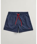 Gant Mens Regular Fit Swim Shorts - Marine Recycled Polyamide - Size 2XL