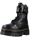 DR MARTENS Women's 10 Eye Boot, Black Nappa Lux & Black Ajax & Black Soft Patent Pu, 6 UK