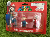 Nintendo Super Mario Mini Figure Pack Mario- Mario/Mario Jump/Fire Mario