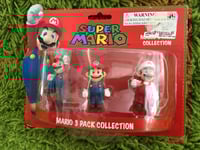 Nintendo Super Mario Mini Figure Pack Mario- Mario/Mario Jump/Fire Mario