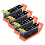 Non-OEM 4x Ink cartridges BK For Canon PGI550XL MG5650 IP7250 MX925 MG6450