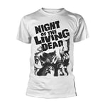 PLAN 9 - NIGHT OF TH - NIGHT OF THE LIVING DEAD WHITE - Size M - New  - J72z