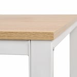 vidaXL Writing Desk 120x60x75 cm Oak and Whitebest