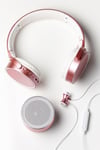 3-Piece Bluetooth Audio Set Speaker, Earphones, Over Ear Headset Rose Gold 3626