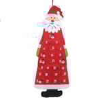 Advent kalender tyg jul hängande hänge tomten filt pynt pyssel advent kalendrar