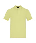 Fred Perry Mens Twin Tipped Collar M12 I99 Yellow Polo Shirt Cotton - Size Small