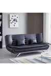 PU Leather 2-Seater Modern Sofa Bed