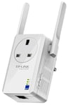 TP-LINK - 300Mbps WiFi Range Extender with AC Passthrough