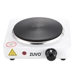 Single Hot Plate 1500w - Ring Stove Hob - Portable & with Adjustable Thermostat - Cast Iron Heating Plate - Best for Cooking - Zuvo…
