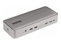 Startech.Com Dual-Laptop Usb-C Kvm Docking Station, Dual Monitor 4K 60Hz Displayport Dock, 5-Port Usb Hub, Gbe, 90W/45W Power Delivery To Two Laptops, Windows/Mac, 2-Host Kvm Dock - Dockningsstation - Usb-C 3.2 Gen 2 - 2 X Dp - 1Gbe - Taa-Kompatibel